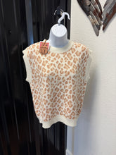Leopard Sleeveless Sweater
