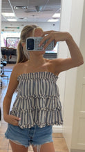 Ruffled Strapless Top